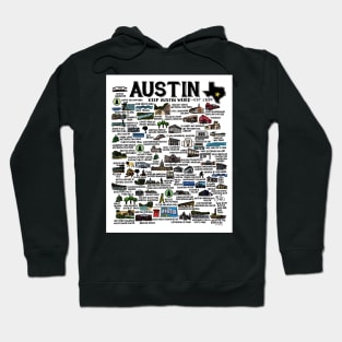 Austin Texas Map Hoodie